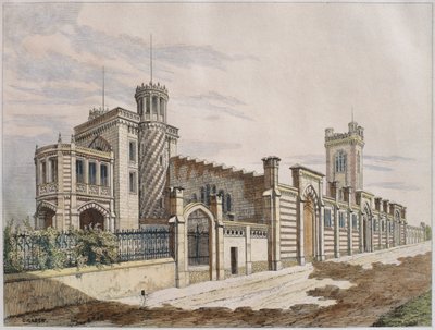 Storehouse of Madame Veuve Pommery Champagne in Reims, illustration from 